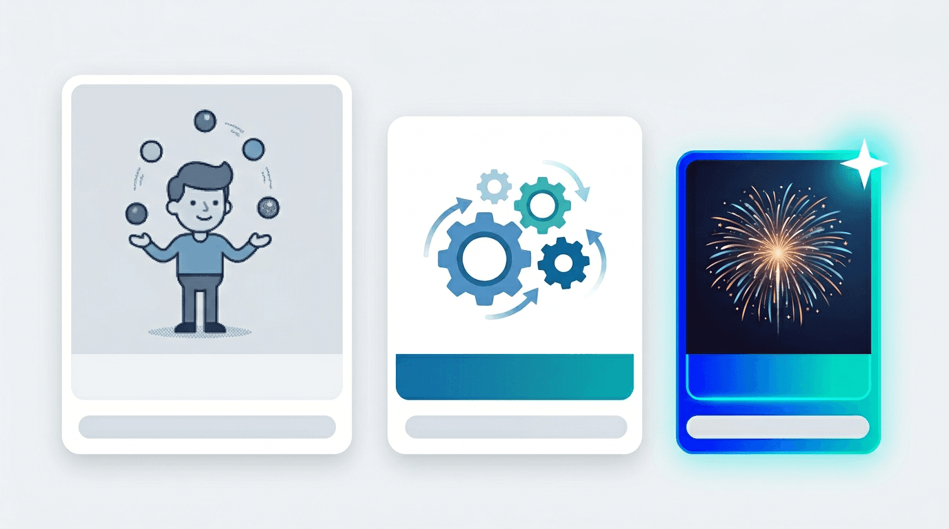 Visual comparison of GIF, WebP, and AVIF animation formats highlighting AVIF as the most efficient option