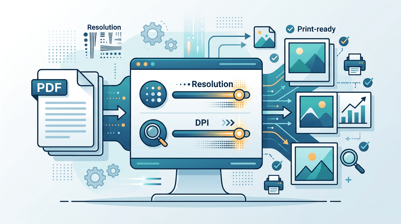 Convert PDF to High-Quality Images: The Complete Resolution Settings Guide