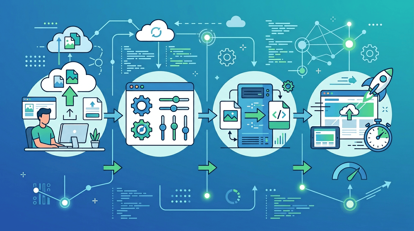 Workflow for converting PNG website assets into WebP for faster delivery and better performance