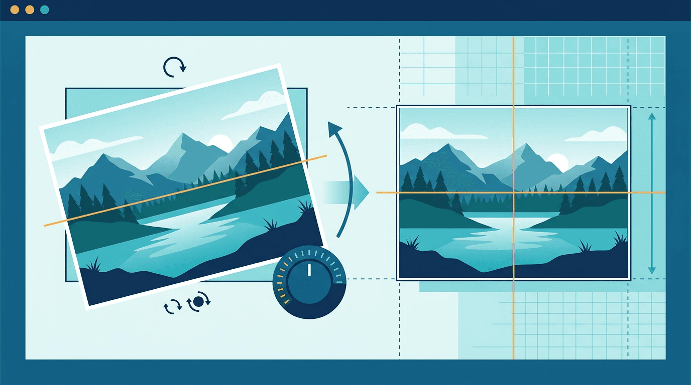 Straighten Tilted Photos - Fix Crooked Images Guide