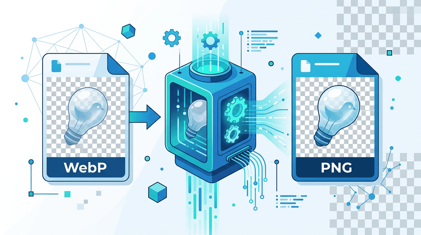 WebP to PNG Keep Transparency - Preserve Alpha Channel